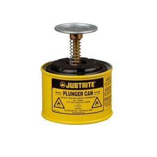 Bezpečnostní plunžrová nádoba 1008 žlutá 0,5L JUT10018YL Justrite (Safety Plunger Cans JUT10018YL Justrite Yellow)
