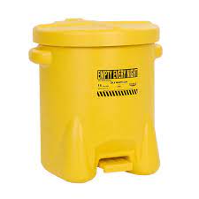 Protipožární koš na odpadní hadry 93FL vel. 3,8L ECN933FLYL Eagel žlutý (Poly Oily Waste Can ECN933FLYLEagle Yellow)