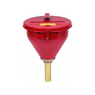 Protipožární nálevka do sudu samozavírací 9,8L 0820 Justrite (Safety Drum Funnels 0820 Justrite Red)