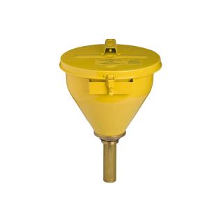 Protipožární nálevka do sudu samozavírací 9,8L 0820 Justrite (Safety Drum Funnels 0820 Justrite Yellow)