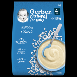 GERBER Natural rýžová krupička 180g