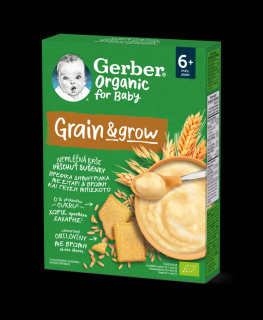 Gerber Organic nemléčná kaše s příchutí sušenky 200 g