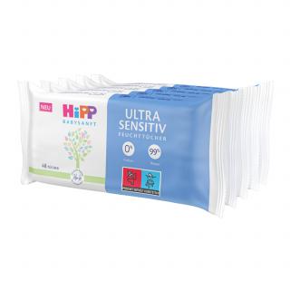 HiPP Babysanft Čistící vlhčené ubrousky ULTRA SENSITIV 5x48 ks