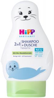 HiPP Babysanft Šampón  Vlasy & Tělo  (Lachtan) 200ml
