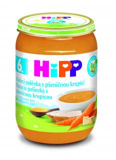 HiPP BIO Kuřecí polévka s pšeničnou krupicí 190g