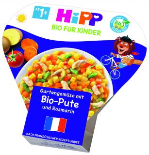 HiPP BIO Zelenina ze zahrádky s BIO krůtím masem a rozmarýnem 250g