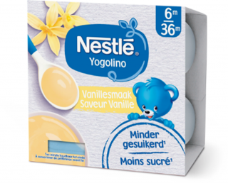 NESTLÉ YOGOLINO mléčný dezert s přichutí vanilky, 4x100 g