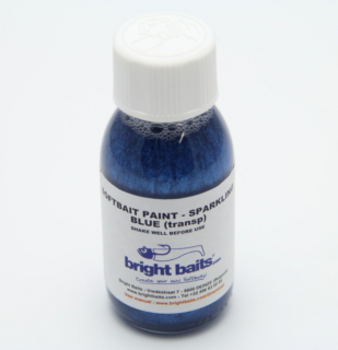 BRIGHT BAITS-SOFTBAIT PAINT SPARKLING BLUE TRANSPARENT 30ML.