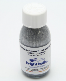BRIGHT BAITS-SOFTBAIT PAINT SPARKLING GREY TRANSPARENT 30ML.