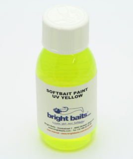 BRIGHT BAITS-SOFTBAIT PAINT UV YELLOW CLEARCOAT 30ML.