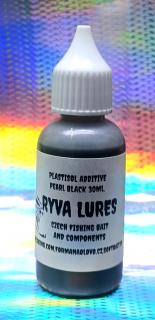 RYVA LURES-PLASTISOL COLOR PEARL BLACK 30ML.