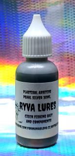RYVA LURES-PLASTISOL COLOR PEARL SILVER
