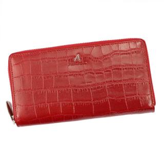 Celozipová kožená peněženka Albatross CRO08 + RFID červená