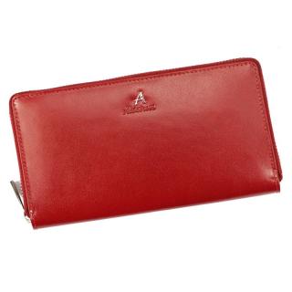 Celozipová kožená peněženka Albatross LW08 + RFID červená