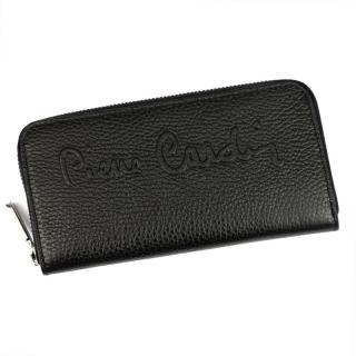 Celozipová kožená peněženka Pierre Cardin FN8822 černá