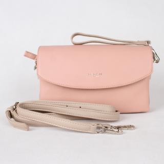 Dámská crossbody kabelka David Jones CM3792 růžová | KabelkyproVas.cz