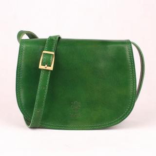 Dámská kožená crossbody kabelka no. 49 zelená | KabelkyproVas.cz