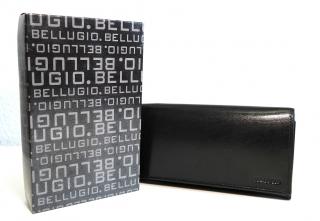 Dámská kožená peněženka BELLUGIO černá mírně lesklá