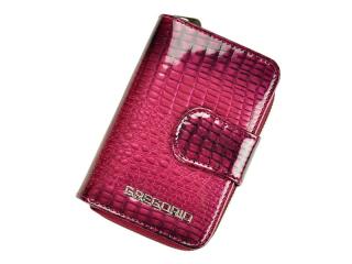 Dámská lesklá kožená peněženka Gregorio GF115 fialová