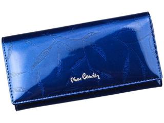 Dámská lesklá kožená peněženka Pierre Cardin LEAF 106 modrá | KabelkyproVas.cz