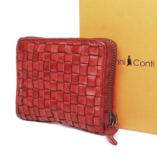 Dámská luxusní celozipová kožená peněženka Gianni Conti no. 4507315 červená | KabelkyproVas.cz
