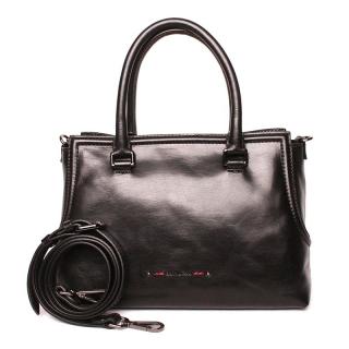 Dámská luxusní kožená kabelka do ruky Gianni Conti 256 černá | KabelkyproVas.cz