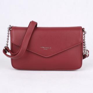 Dámská malá crossbody kabelka David Jones CM5473 tmavěčervená | KabelkyproVas.cz