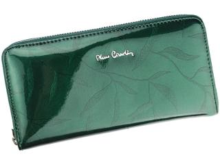 Kožená celozipová peněženka Pierre Cardin LEAF 119 zelená