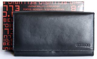 Kožená dámská peněženka BELLUGIO černá