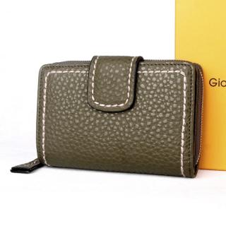 Kožená luxusní peněženka Gianni Conti no. 2868105 tmavězelená