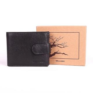 Kožená pánská podélná peněženka Bellugio DM-032 černá
