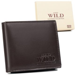 Kožená peněženka Always Wild N992 (SCR) + RFID tmavěhnědá