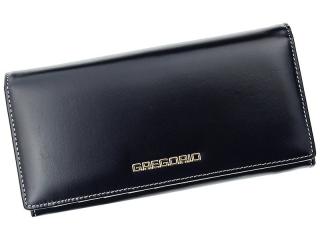 Kožená peněženka Gregorio N106 tmavěmodro-béžová