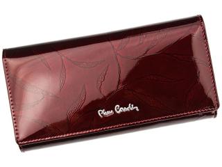 Kožená peněženka Pierre Cardin LEAF 100 tmavěčervená