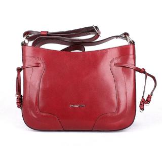 Luxusní dámská crossbody kabelka Marta Ponti no. 6195 tmavěčervené