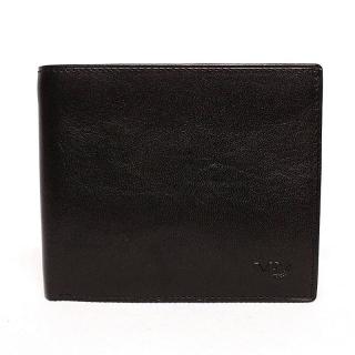 Luxusní hladká kožená peněženka Marta Ponti B214R +RFID černá