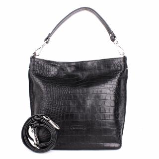 Luxusní  kožená kabelka na rameno/crossbody Gianni Conti no. 028 černá