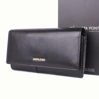 Luxusní kožená peněženka Marta Ponti no. 802 černá