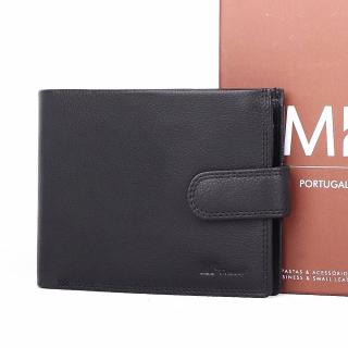 Luxusní kožená peněženka Marta Ponti no. B006R +RFID černá | KabelkyproVas.cz