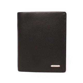 Malá luxusní hladká kožená peněženka Marta Ponti no. B024R + RFID černá | KabelkyproVas.cz