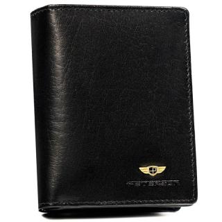 Menší kožená peněženka Peterson no. 2549 černá