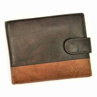 Pánská koožená peněženka Always Wild N992L-GA s upínkou + RFID tmavěhnědá | KabelkyproVas.cz