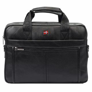 Pánská kožená business taška (aktovka) Nordee no. S137 černá na notebook | KabelkyproVas.cz