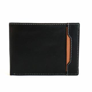 Pánská kožená peněženka BELLUGIO (GM-81A-033) černá/hnědá | KabelkyproVas.cz