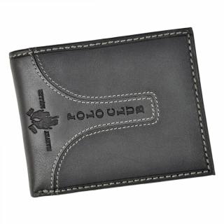 Pánská kožená peněženka Harvey Miller Polo Club 1225 288 černá | KabelkyproVas.cz