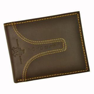 Pánská kožená peněženka Harvey Miller Polo Club 1225 288 tmavěhnědá | KabelkyproVas.cz