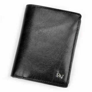 Pánská kožená peněženka Rovicky RV-278 + RFID černá | KabelkyroVas.cz