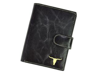 Pánská kožená peněženka Wild Buffalo (RM-04L-BAW) + RFID černá | KabelkyproVas.cz