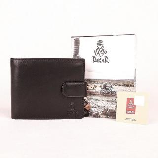 Pánská kvalitní hladká kožená peněženka DAKAR no. 1005 černá