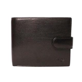 Pánská luxusní hladká kožená peněženka Marta Ponti no. B218R +RFID černá | KabelkyproVas.cz